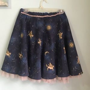 Japanese Lolita Skirt Constellation Star Print